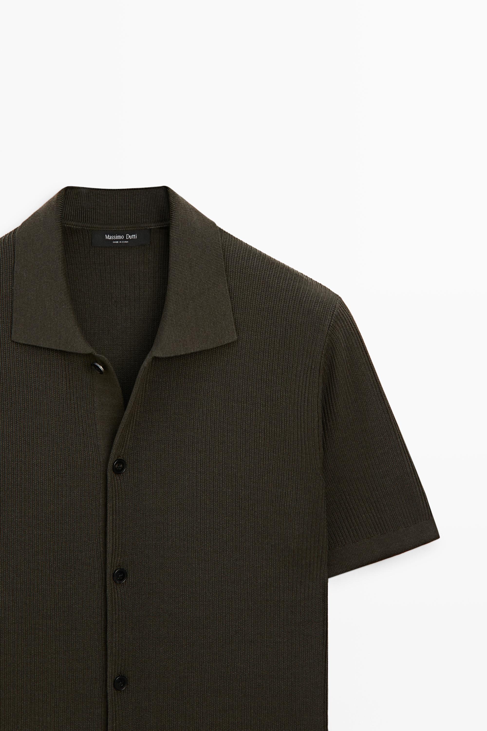 Cotton blend polo shirt with button detail